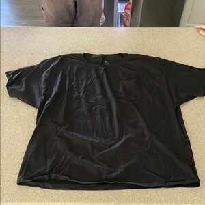 .Hanes Black Short Sleeve Tee